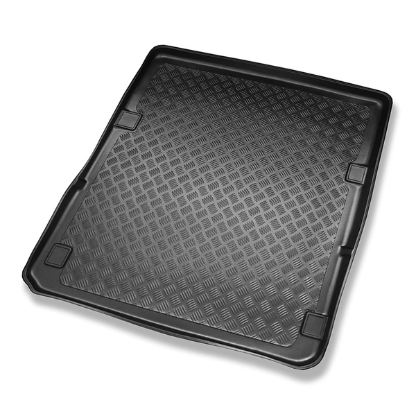 Kofferraumwanne für Mercedes-Benz E Klasse W211 Kombi (2003-10.2009) - Kofferraummatte rutschfest Schutzmatte - mit Navi and Telefon (ohne Ausbuchtungen)
