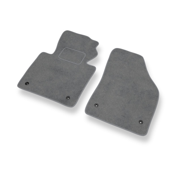 Fußmatten Auto für Volkswagen Touran I MPV (2003-2010) - Premium Velours graue Automatten Autoteppiche