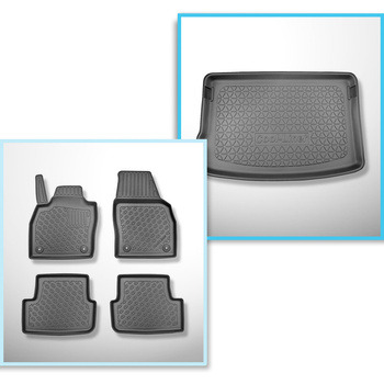 Set Kofferraumschale und angepasste Autoteppiche TPE für: Skoda Fabia IV Hatchba