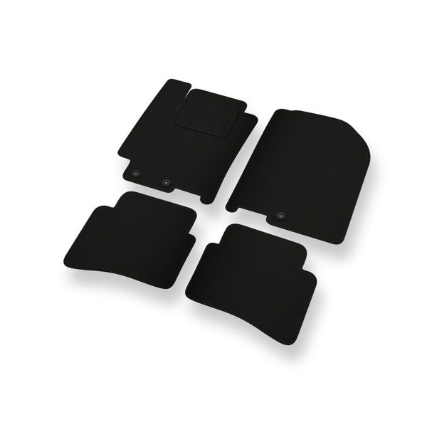 Fußmatten Auto für Kia Rio IV Hatchback (2017-....) - schwarze Automatten Autoteppiche