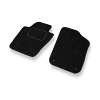 Fußmatten Auto für SEAT Ibiza IV (2008-2017) - Premium Velours schwarze Automatten Autoteppiche