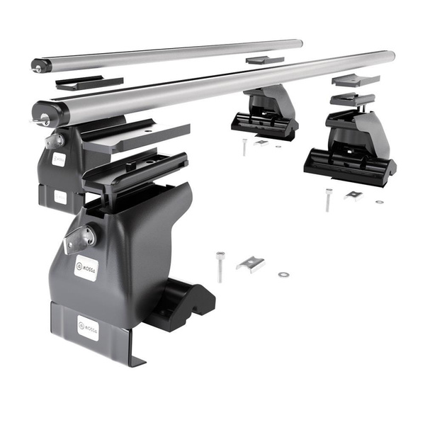 Aluminium-Dachträger für Nissan Pixo (2009-2013) - silbern Dachträger Dachgepäckträger - ohne Montagelemente