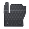 Gummifußmatten Auto für Ford Kuga II SUV (2012-2019) - Gummimatten Gummi Fußmatten - schwarz - 4 Stk.