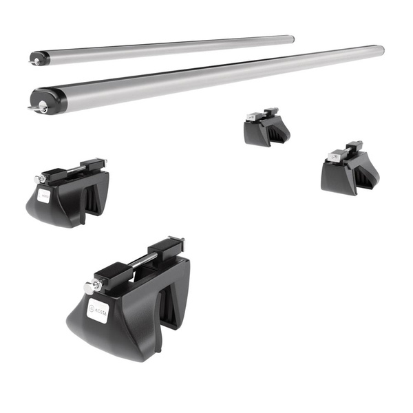 Aluminium-Dachträger für Subaru Outback mk IV (2010-2013) - silbern Dachträger Dachgepäckträger - Reling