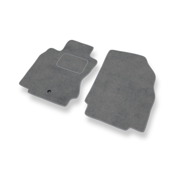 Fußmatten Auto für Nissan Note E11 MPV (2004-2013) - Premium Velours graue Automatten Autoteppiche