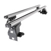 Aluminium-Dachträger für Toyota Yaris mk II (2006-2011) - silbern Dachträger Dachgepäckträger - ohne Montagelemente