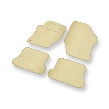 Fußmatten Auto für Peugeot 308 CC Cabriolet (2008-2014) - Premium Velours beige 