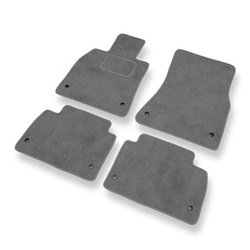 Fußmatten Auto für Lexus GS III Limousine (2004-2012) - Premium Velours graue Automatten Autoteppiche