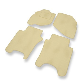 Fußmatten Auto für Honda Jazz II Hatchback (2002-2008) - Premium Velours beige A