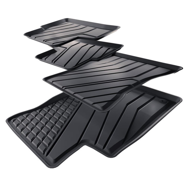 TPE Fußmatten Auto für Mercedes-Benz GLB X247 SUV (2019-....) - schwarz Automatten Autoteppiche