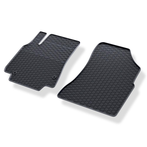 Gummifußmatten Auto für Peugeot Partner (2008-2018) - schwarz Gummimatten Gummi Fußmatten