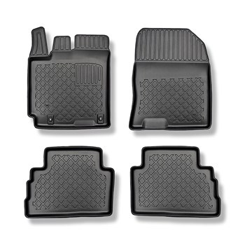 TPE Fußmatten Auto für Hyundai Kona SUV (11.2017-....) - schwarz Automatten Auto