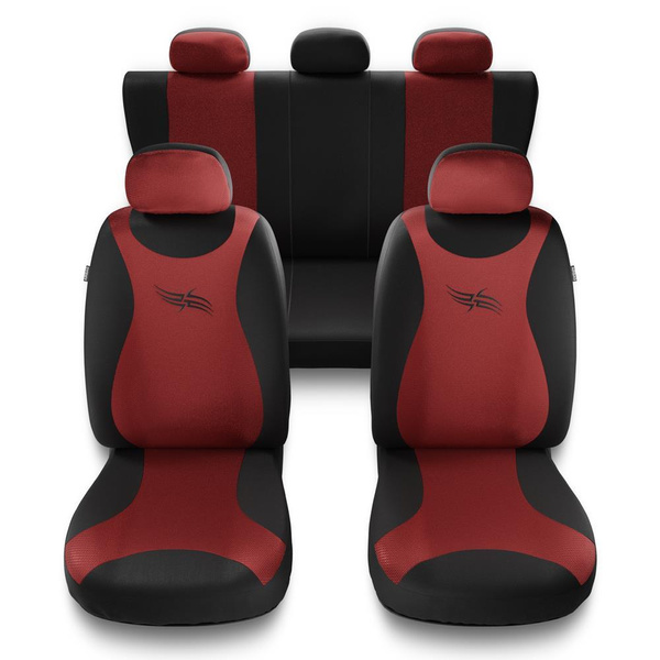 Universal Sitzbezüge Auto für Fiat 500X (2014-2024) - Autositzbezüge Schonbezüge für Autositze - TR-RD