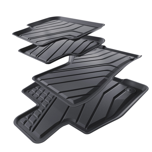 TPE Fußmatten Auto für Cupra Formentor mHEV Crossover (2024-....) - schwarz Automatten Autoteppiche