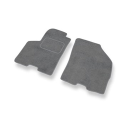 Fußmatten Auto für Suzuki Baleno II Hatchback (2015-2019) - Premium Velours graue Automatten Autoteppiche