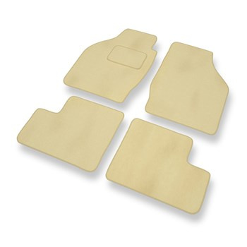 Fußmatten Auto für Suzuki Ignis I, II SUV (2000-2008) - Premium Velours beige Au