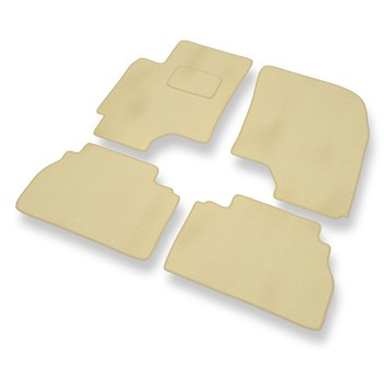 Fußmatten Auto für Chevrolet Epica Limousine (2006-2011) - Premium Velours beige