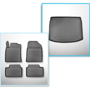 Set Kofferraumschale und angepasste Autoteppiche TPE für: Kia XCeed Crossover (0