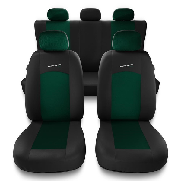 Universal Sitzbezüge Auto für Seat Ibiza II, III, IV, V (1993-....) - Autositzbezüge Schonbezüge für Autositze - S-GR