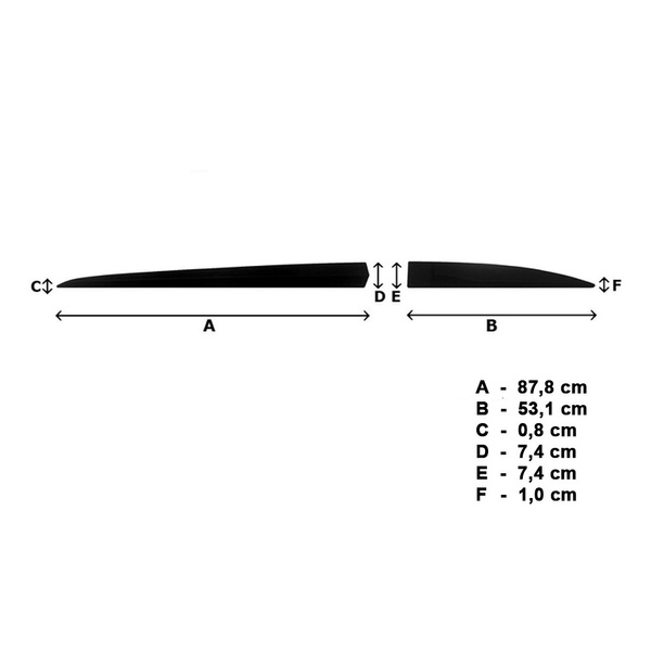 Schwarze Auto Seitenschutzleisten Hyundai i10 Hatchback (2020-....)