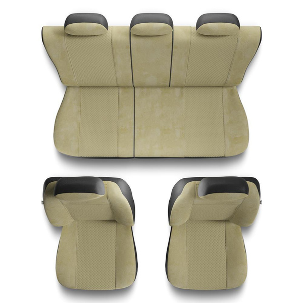 Universal Sitzbezüge Auto für Nissan Pixo (2008-2013) - Autositzbezüge Schonbezüge für Autositze - PG-3