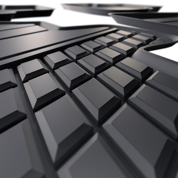 TPE Fußmatten Auto für Audi Q2 GA SUV (10.2016-....) - schwarz Automatten Autoteppiche