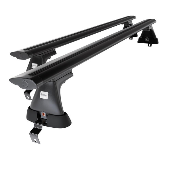 Aluminium-Dachträger für Volvo S90 II (2016-....) - schwarz Dachträger Dachgepäckträger - ohne Montagelemente