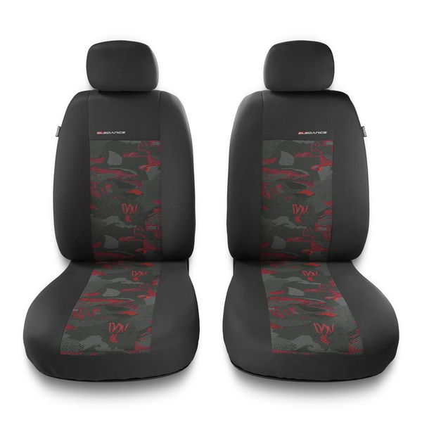 Universal Sitzbezüge Auto für Renault Kangoo I, II, III (1997-....) - Vordersitze Autositzbezüge Schonbezüge - 2UNE-RD
