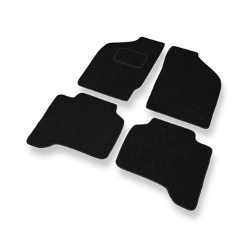 Fußmatten Auto für Mitsubishi L200 III Pick-Up (2001-2006) - schwarze Automatten