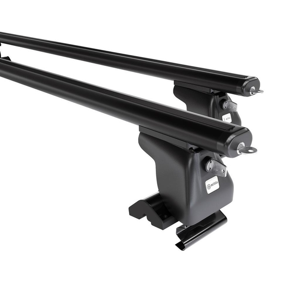 Aluminium-Dachträger für Nissan Terrano R20 mk II (2003-2006) - schwarz Dachträger Dachgepäckträger - ohne Montagelemente