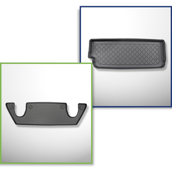 Set Kofferraumschale und angepasste Autoteppiche TPE für: Tesla Model X SUV (10.