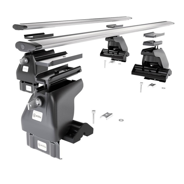 Aluminium-Dachträger für Kia Rio mk I (2000-2005) - silbern Dachträger Dachgepäckträger - ohne Montagelemente