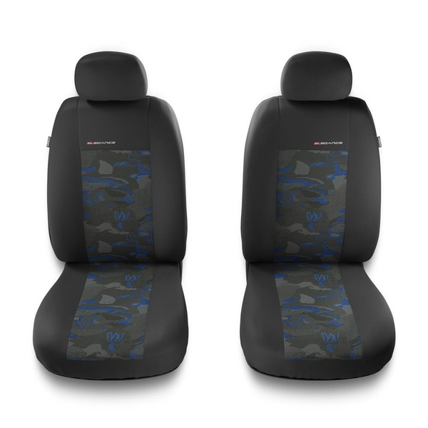 Universal Sitzbezüge Auto für Seat Arosa I, II (1997-2004) - Vordersitze Autositzbezüge Schonbezüge - 2UNE-BL