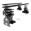 Aluminium-Dachträger für Ssangyong Rexton mk I (2002-2007) - schwarz Dachträger Dachgepäckträger - ohne Montagelemente
