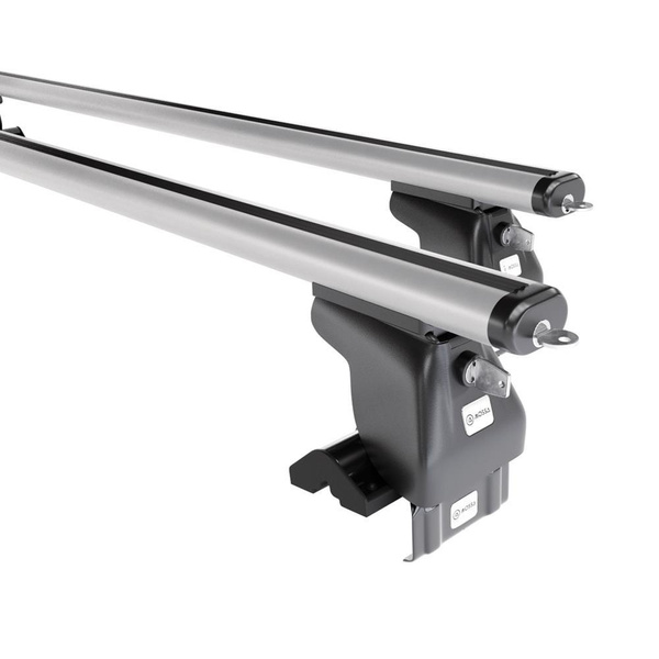 Aluminium-Dachträger für Kia Rio mk I (2000-2005) - silbern Dachträger Dachgepäckträger - ohne Montagelemente
