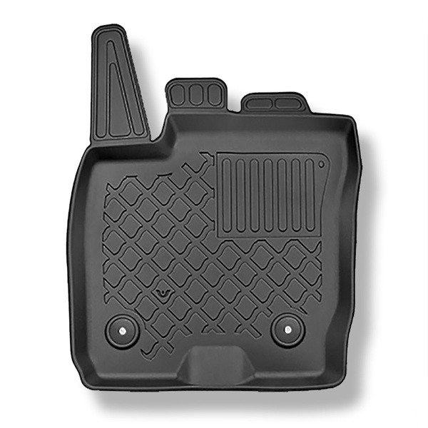 TPE Fußmatten Auto für Ford Tourneo Courier Van (06.2014-2023) - schwarz Automatten Autoteppiche - 5 Sitze