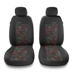Universal Sitzbezüge Auto für Mazda 2 I, II, III, IV (2003-....) - Vordersitze Autositzbezüge Schonbezüge - 2UNE-RD