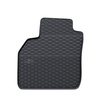 Gummifußmatten Auto für Renault Scenic II MPV (2003-2009) - Gummimatten Gummi Fußmatten - schwarz - 3 Stk.