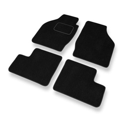 Fußmatten Auto für Suzuki Ignis I, II SUV (2000-2008) - Premium Velours schwarze Automatten Autoteppiche