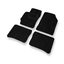 Fußmatten Auto für Toyota Avalon I Limousine (1994-1999) - Premium Velours schwarze Automatten Autoteppiche