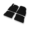 Fußmatten Auto für Nissan Micra V Hatchback (2017-2023) - Premium Velours schwarze Automatten Autoteppiche