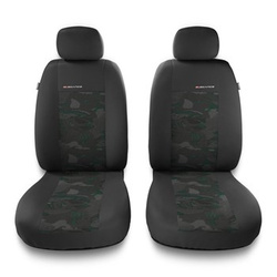 Universal Sitzbezüge Auto für Alfa Romeo 166 I, II, III (1998-2007) - Vordersitze Autositzbezüge Schonbezüge - 2UNE-GR