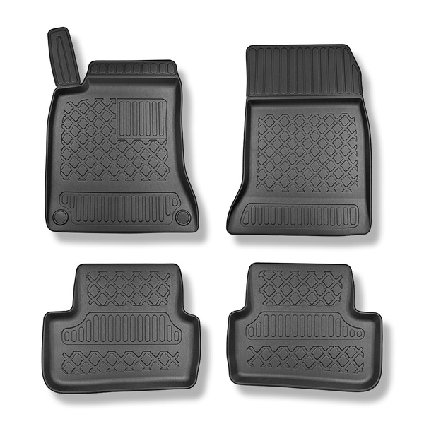 TPE Fußmatten Auto für Mercedes-Benz A Klasse W176 Hatchback (09.2012-04.2018) - schwarz Automatten Autoteppiche