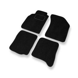 Fußmatten Auto für Nissan Maxima V Limousine (1999-2003) - Premium Velours schwarze Automatten Autoteppiche