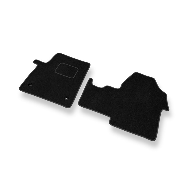 Fußmatten Auto für Citroen SpaceTourer Van (2016-....) - Premium Velours schwarze Automatten Autoteppiche