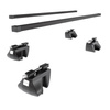 Stahl-Dachträger für Audi A6 C7 (2012-2018) - schwarz Dachträger Dachgepäckträger - Reling