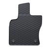 Gummifußmatten Auto für Audi Q3 II SUV (2018-....) - Gummimatten Gummi Fußmatten - schwarz - 4 Stk.