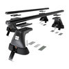 Aluminium-Dachträger für Alfa Romeo 166 (2004-2007) - schwarz Dachträger Dachgepäckträger - ohne Montagelemente