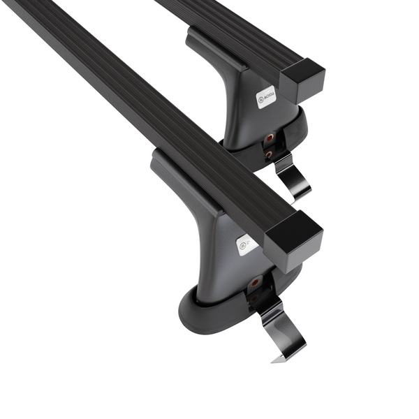 Stahl-Dachträger für Renault Clio mk IV (2013-2019) - schwarz Dachträger Dachgepäckträger - ohne Montagelemente