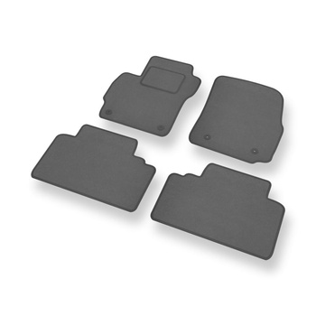 Fußmatten Auto für Mazda 5 II Van (2011-2015) - Premium Velours graue Automatten